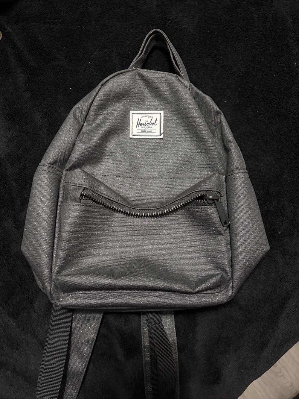 Herschel Supply Company Metallic Black Mini Backpack